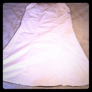 Long white scrub skirt